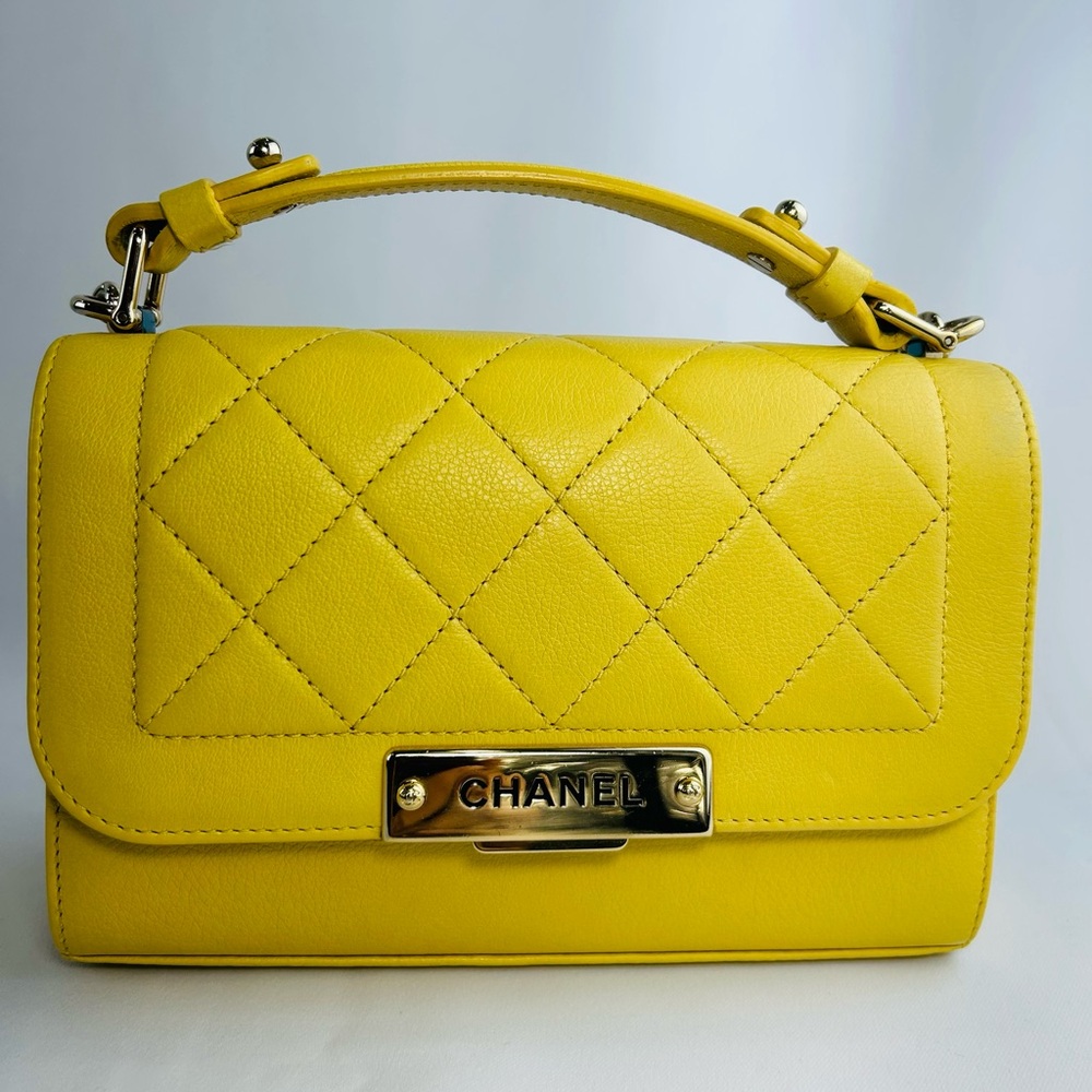 Chanel Label Click Flap Bag.
